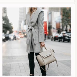 Ann Taylor Shawl Collar Wrap coat